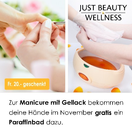 Manicure mit Gellack + Paraffinbad